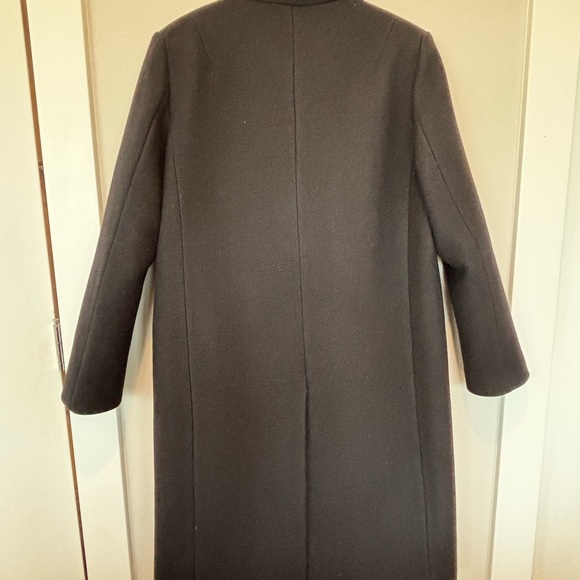 Zara Women's Black Wool Coat Like New Large - Picture 2 of 9